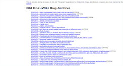 Desktop Screenshot of bugs.dokuwiki.org