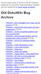 Mobile Screenshot of bugs.dokuwiki.org