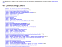 Tablet Screenshot of bugs.dokuwiki.org